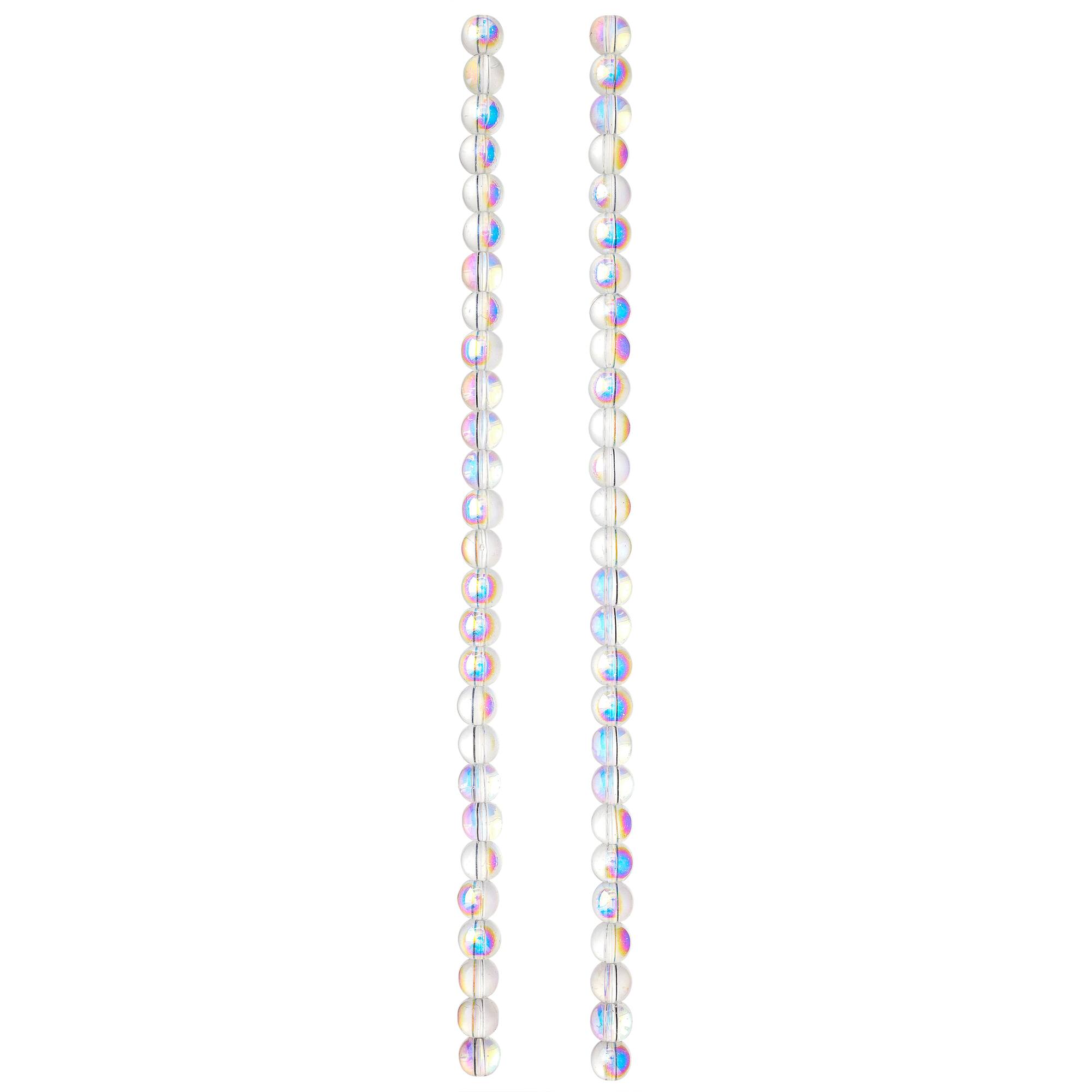 Crystal Glass Round Beads, 6mm by Bead Landing™